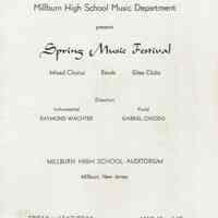 MHS Scrapbook: MHS Music Department Spring Music Festival, 1951