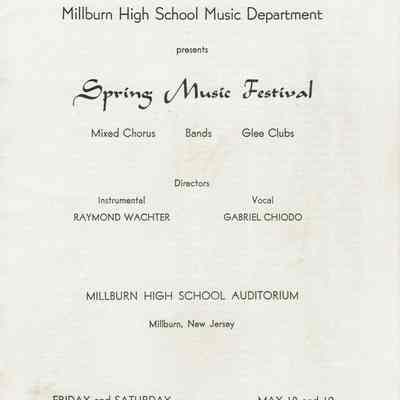 MHS Scrapbook: MHS Music Department Spring Music Festival, 1951