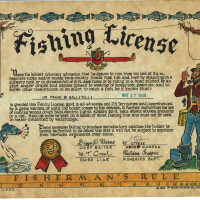 Gallitelli: Frank Gallitelli Fishing Licenses 1958