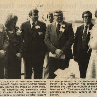 Ogden: Maureen Ogden Ribbon Cutting for Plaza at Short Hills (Mall), April 1979