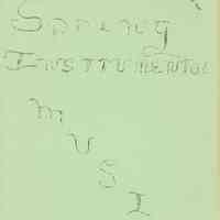Millburn Junior High School: Spring Instrumental Music Concert Program, 1962