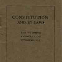 Wyoming Civic Association: Constitution and By-Laws, 1919