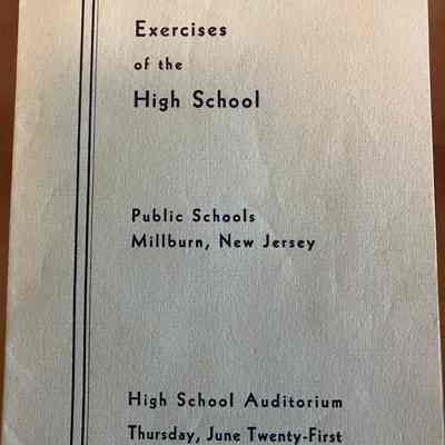 Millburn High School: Commencement Program 1934