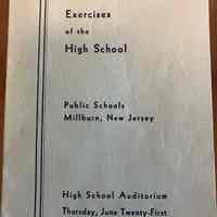 Millburn High School: Commencement Program 1934