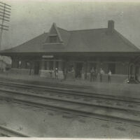 Marshall-Schmidt Album: Train Station Angola, New York