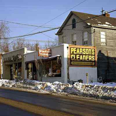 Main Street: Pearson's Cleaners, Suburban Paint, c. 1960