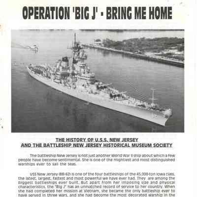 Thompson: Battleship U.S.S. New Jersey and Operation "Big J," 1995