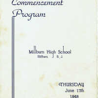 Millburn High School Commencement Program, 1948