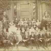 Short Hills School: Class Photograph with Bessie A. Bosworth, 1909-1910