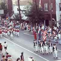 July 4: Revolutionary War Costumed Marchers in American Bicentennial Parade, 1976