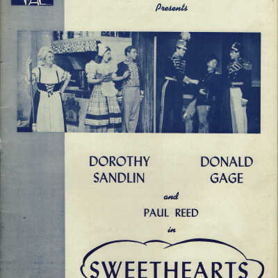 Sweethearts, 1943 Paper Mill Playhouse Souvenir Program