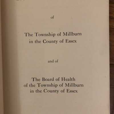 Revised Ordinances of the Township of Millburn in the County of Essex, 1914