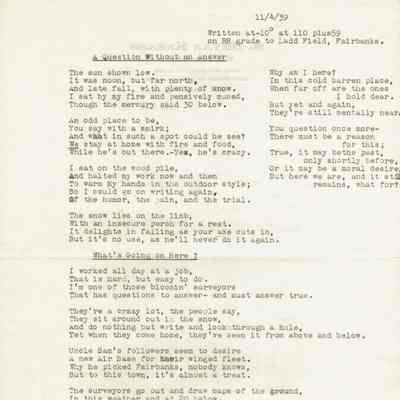 Hartshorn: Stewart Henry Hartshorn Poems from Alaska, 1939
