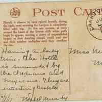          Flanagan: Postcard from Mabel Mundy to Nellie Flanagan, 1917 picture number 2
   