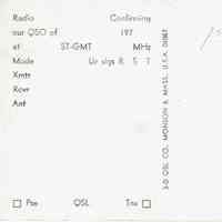          Radio: Charles Maas W2RTV Ham Radio Postcard, 1970s picture number 2
   