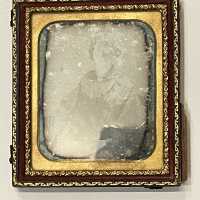 Brison: Mary Knouse Brison in Leather Pocket Frame, Undated