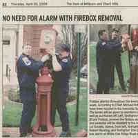 Fire Department: Firebox Removal Article, 2009
