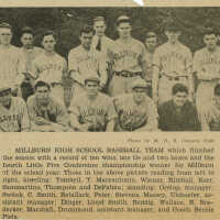 Millburn High School Baseball Team, c. 1939