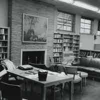 Library: Millburn Public Library Reading Room, c. 1956