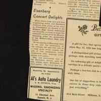          Millburn Art Center: Maurice Eisenberg Concert Review, 1945 picture number 2
   