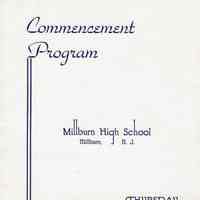 Millburn High School Commencement Program and Ticket, 1949