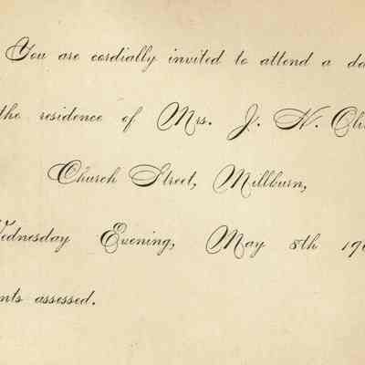 Flanagan: Invitation to Dance at Oliver House, 1901