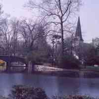          View of St. Stephens taken from Taylor Park during the Liberty Tree Planting, April 17, 1976
   