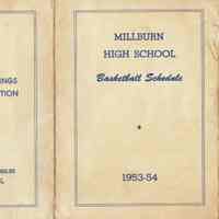          Basketball: Millburn High School Basketball Schedule, 1953-4 picture number 1
   