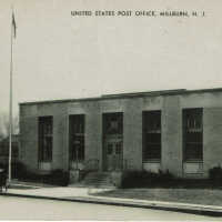 United States Post Office Millburn, postcard