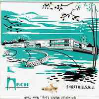 Arch Restaurant: The Arch Restaurant, Short Hills Matchbook Cover