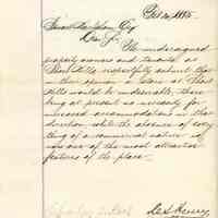          Hartshorn: Petition Against Store in Short Hills, 1885 picture number 1
   