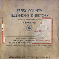 Essex County NJ Bell Phone Book, 1932