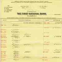          Bank: First National Bank Deposit Receipt, 1930 picture number 1
   