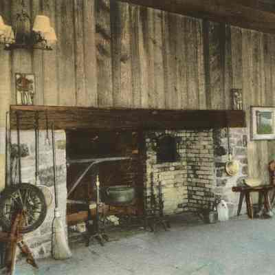 Paper Mill Playhouse: Fireplace in Lobby, 1951