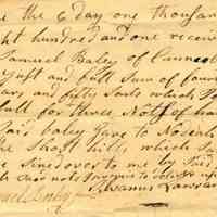          Bailey: Samuel Bailey Letter, 1801 picture number 1
   