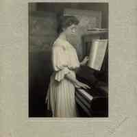 Snow: Ritch Photograph of Theodora Snow at Piano