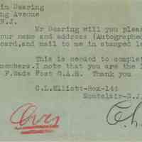          Dearing: Benjamin Dearing Letter to C.L. Elliot, 1929 picture number 2
   