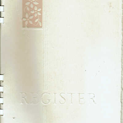Cora Hartshorn Funeral Visitors Register, 1958