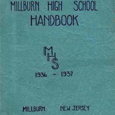 Millburn High School: Handbook, 1936-7