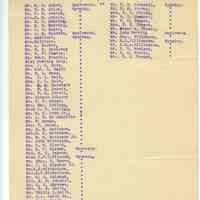 Wyoming Civic Association: Membership List, 1910