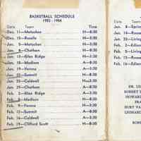          Basketball: Millburn High School Basketball Schedule, 1953-4 picture number 2
   