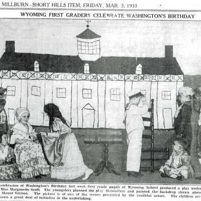 Wyoming School: Washington Birthday Celebration, 1933