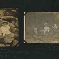          Scrapbook page 1: Audrey (Mangold) taken in Mauch Church Pennsylvania, c. 1909
   