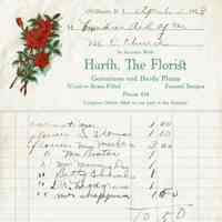 Harth: Harth The Florist Receipts, 1928-30