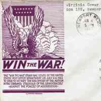 Cliff: Athol W. Cliff Win the War Envelope, 1943