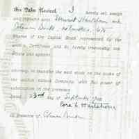          Hartshorn: Cora Hartshorn's Cancelled Stewart Hartshorn Company Stock Certificate, 1948 picture number 2
   