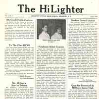 Millburn Junior High School: The HiLighter April, 1960