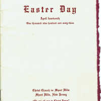 Christ Church: Easter Program, 1963