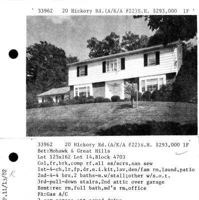 20 HICKORY ROAD