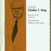 King: Charles T. King Testimonial Program, 1974